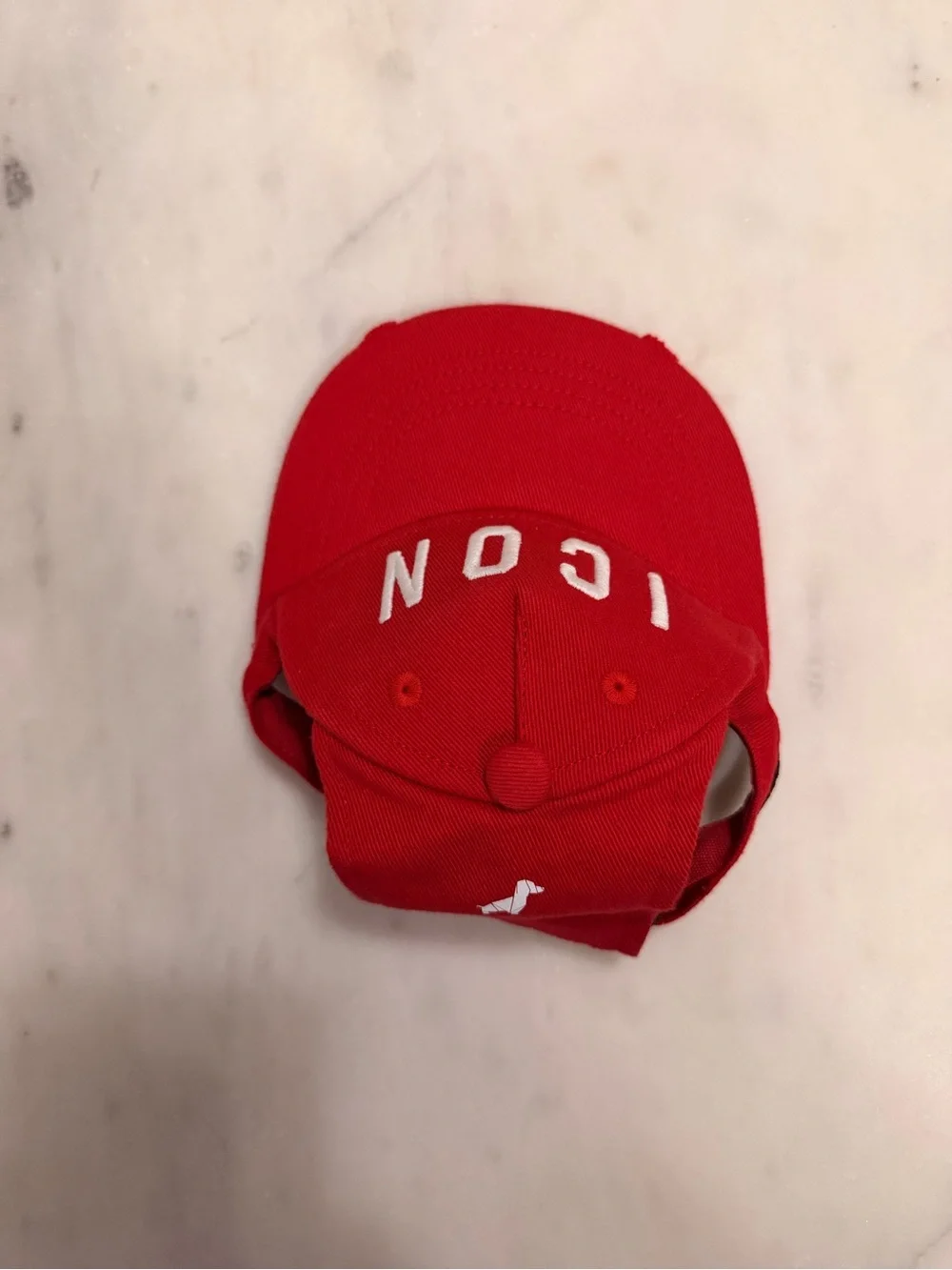 DSQUARED2 x Poldo Red 'ICON' Dog Baseball Cap